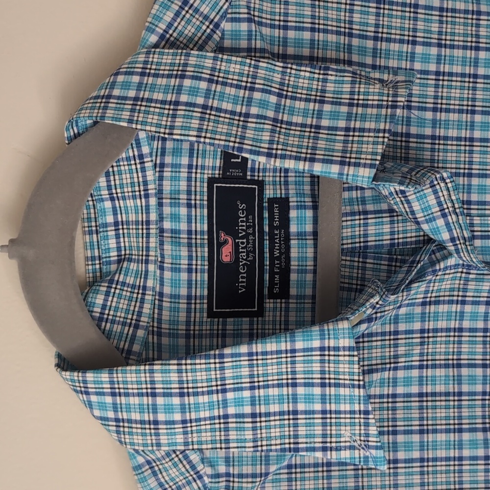 Vineyard Vines Men's Button Down Whale Shirt Size Large